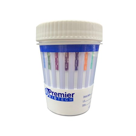 Test Drug Urine Cup Drugs of Abuse Test Premier Bio-Cup 12-Drug Panel AMP, BAR, BUP, BZO, COC, mAMP/MET, MDMA, MTD, OPI, OXY, PCP, THC Urine Sample 25 Tests by Premier Biotech  ID 	PCA-12CW-LC